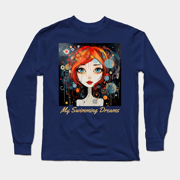 My swimming dreams design, v3 Long Sleeve T-Shirt by H2Ovib3s